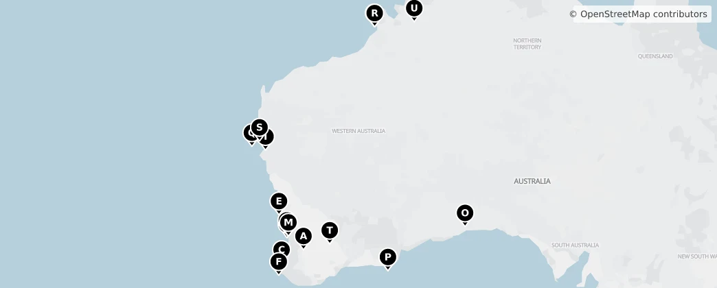 Map of Westaustralien