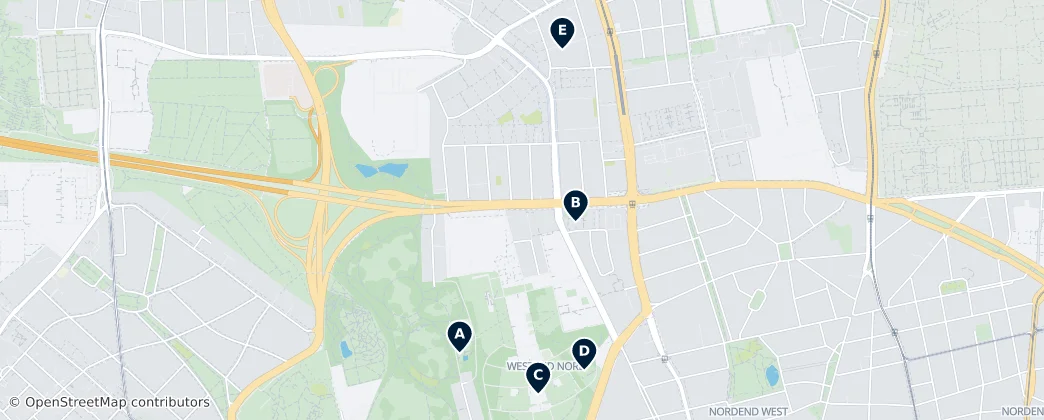 Map of Westend Nord