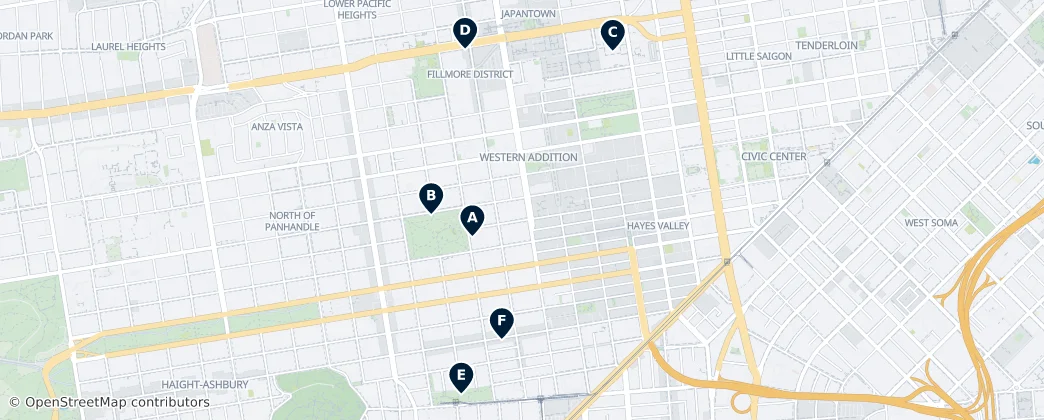 Map of Western Addition