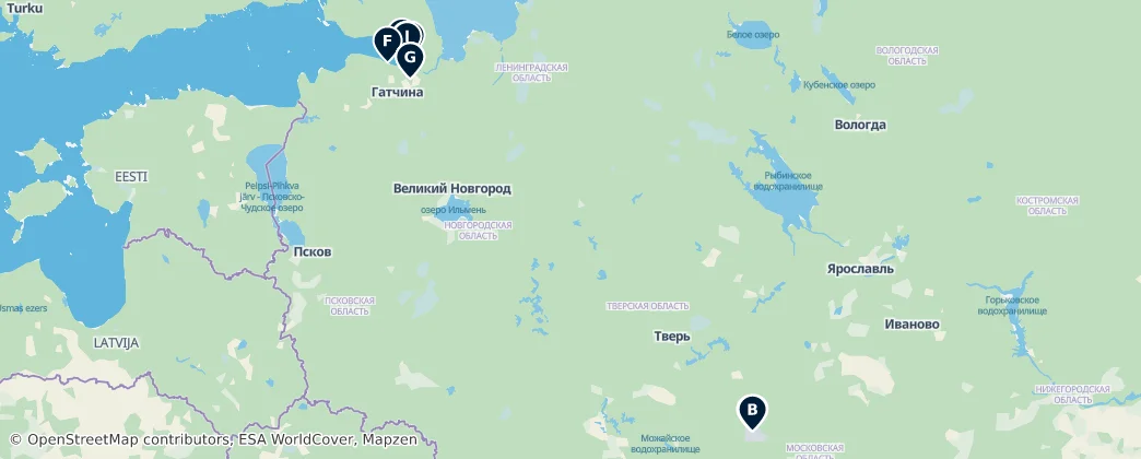 Map of Western Military District