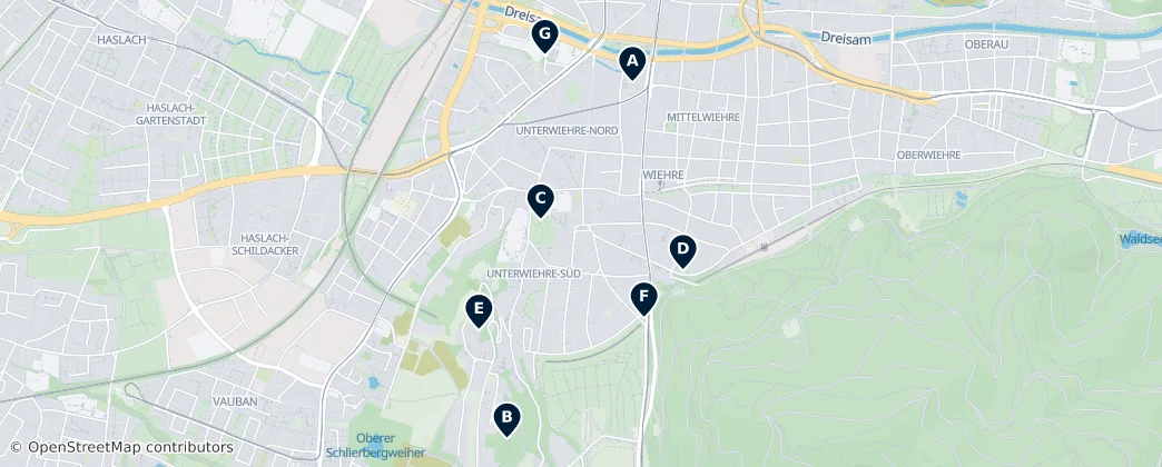 Map of Wiehre