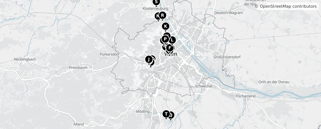 Map of Wienerwald