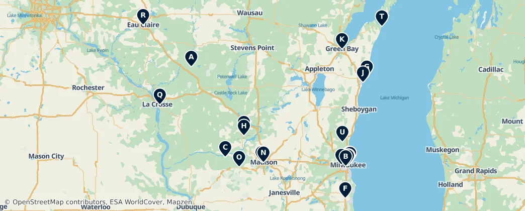 Map of Wisconsin