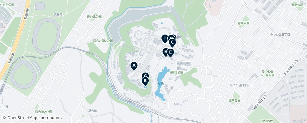 Map of Minamotocho
