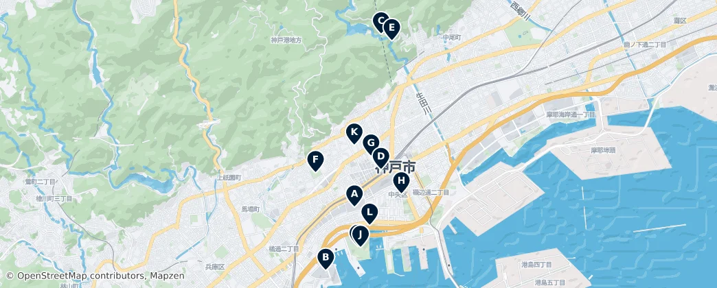 Map of Chūō-ku