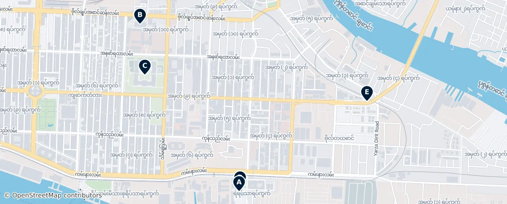 Map of Botahtaung