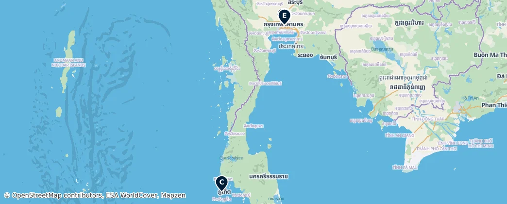 Map of Thailand