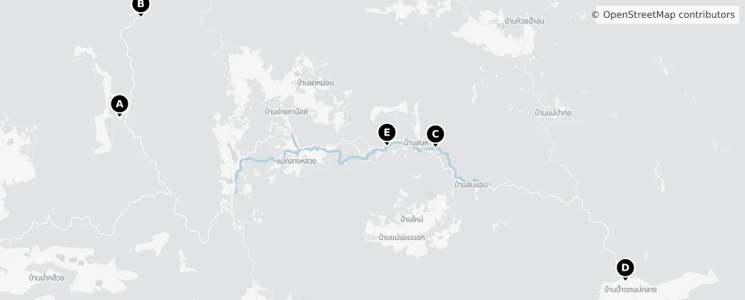 Map of Doi Inthanon National Park