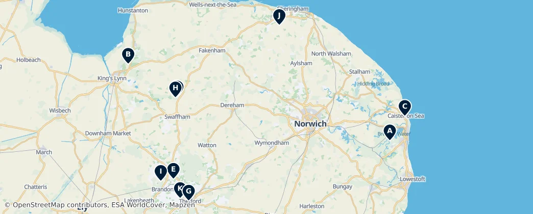 Map of Norfolk