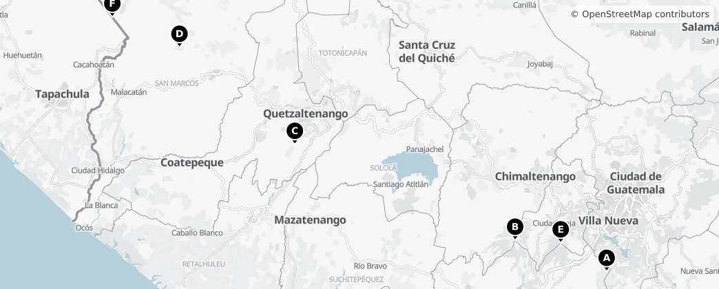 Map of Guatemala
