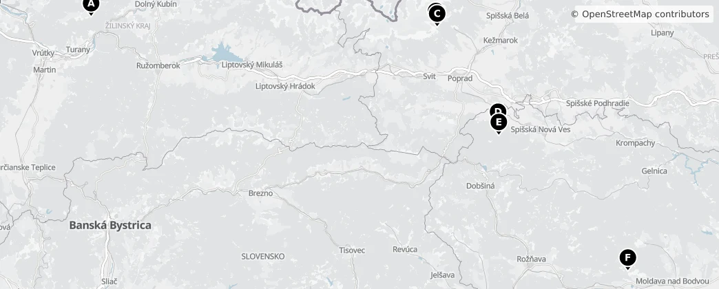 Map of Slovakia
