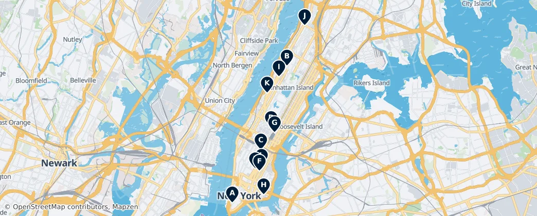 Map of Manhattan