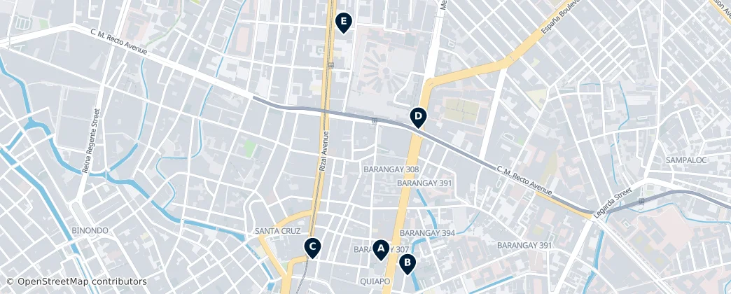 Map of 308