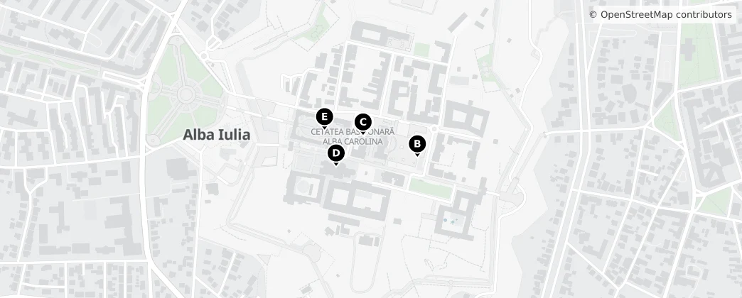 Map of Alba Iulia
