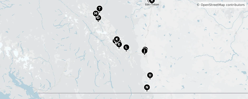 Map of Alberta