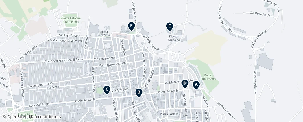 Map of Alcamo