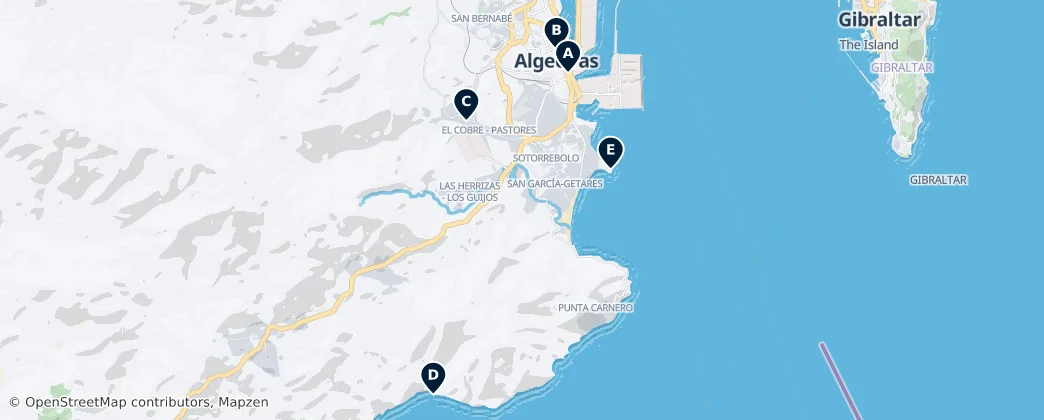 Map of Algeciras