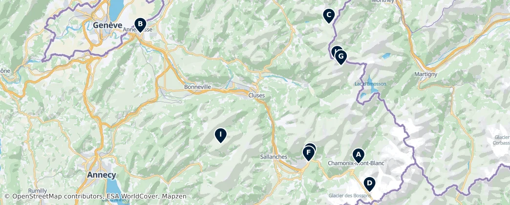 Map of Alta Saboya