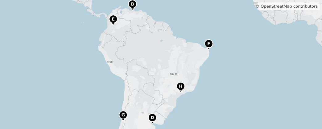 Map of América del Sur