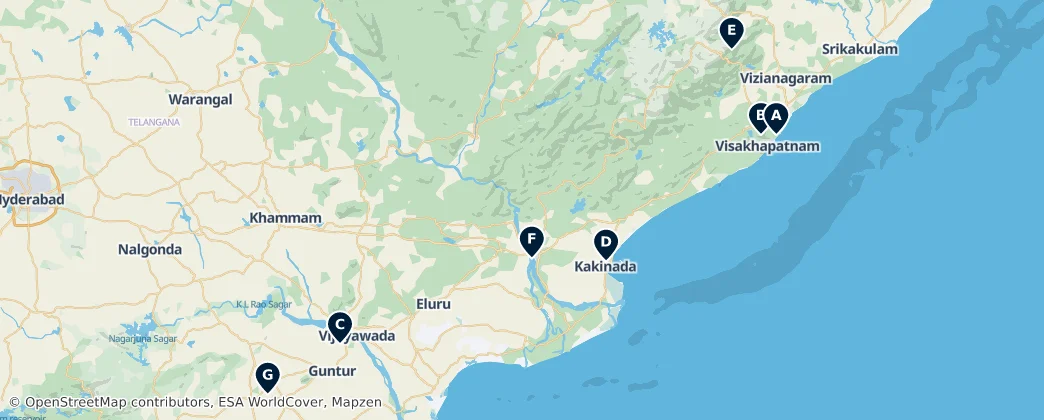 Map of Andhra Pradesh