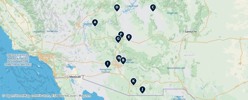 Map of Arizona