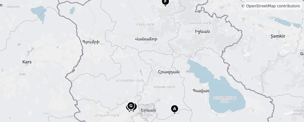 Map of Armenia