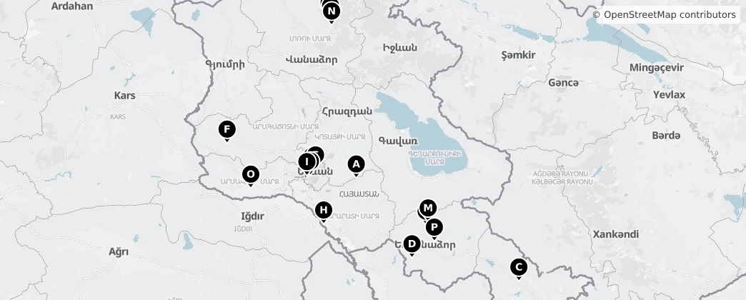 Map of Armenia
