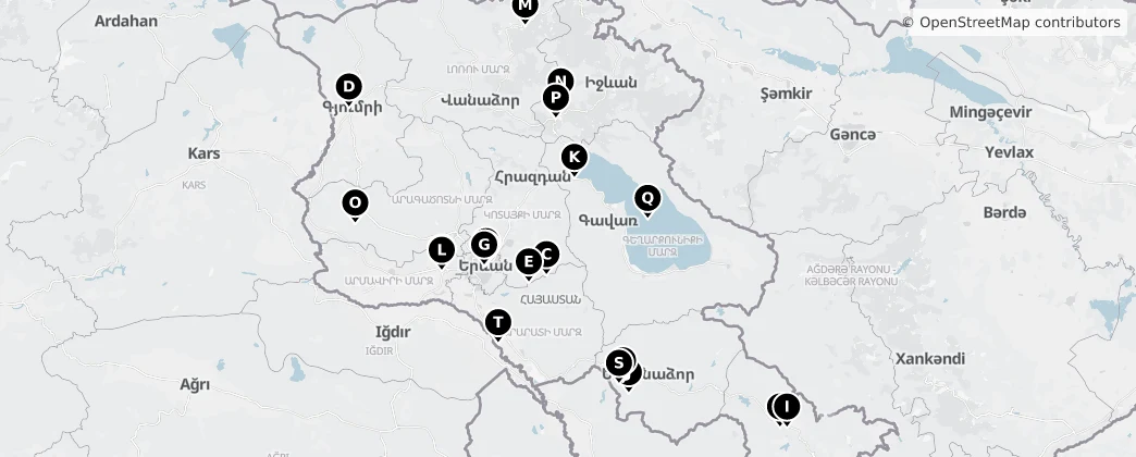 Map of Armenia