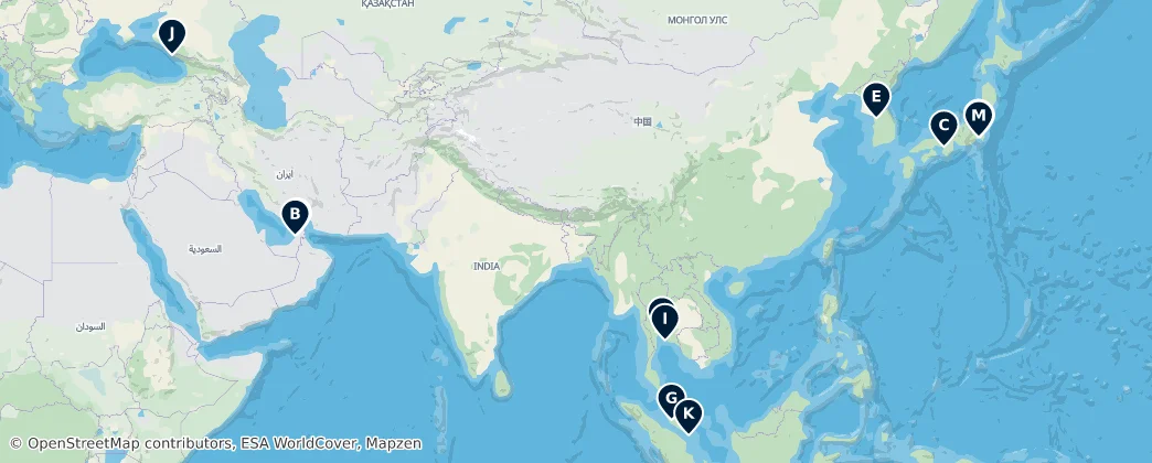 Map of Asia