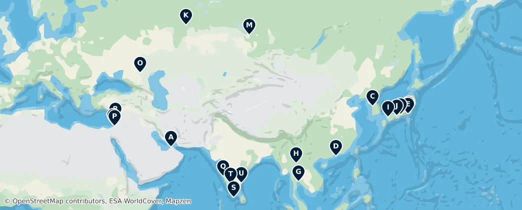 Map of Asia