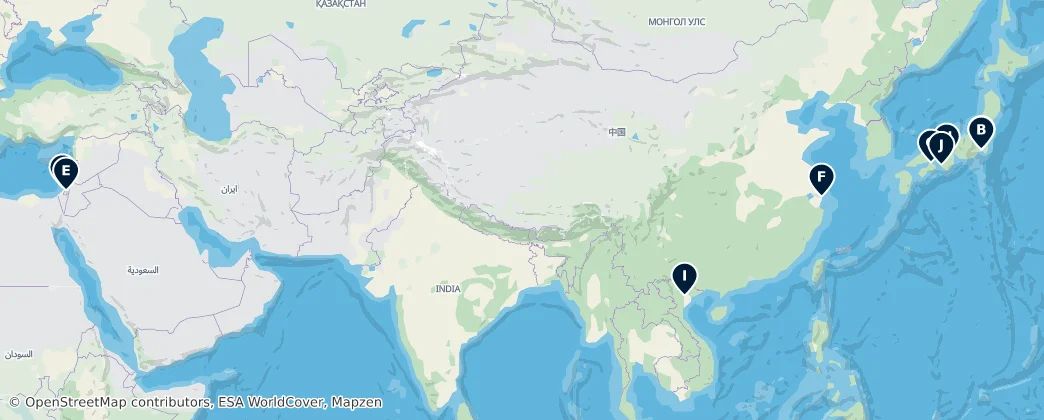 Map of Asia
