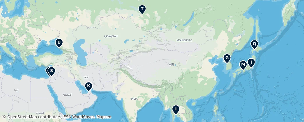 Map of Asia