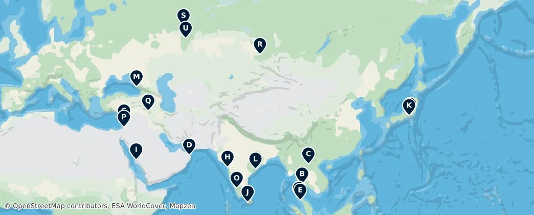 Map of Asia
