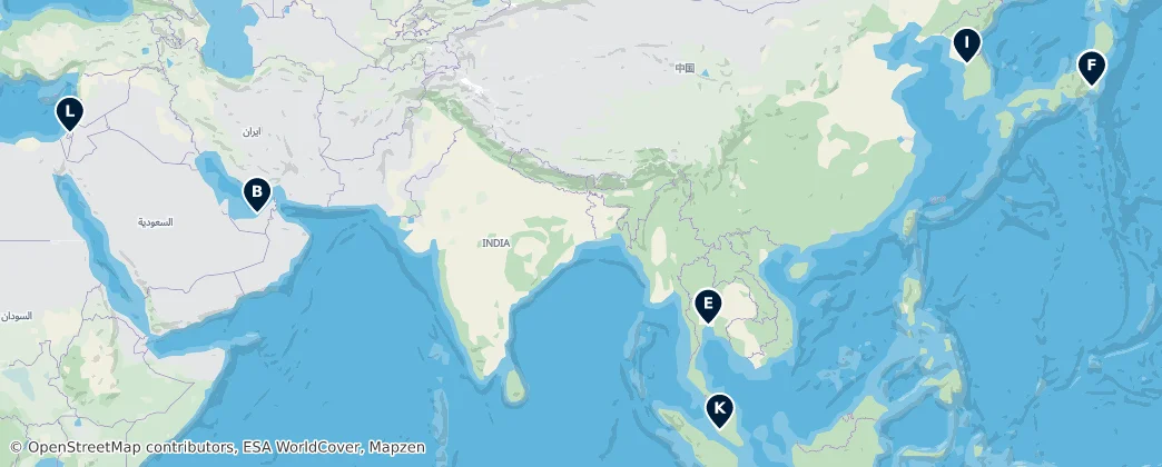 Map of Asia