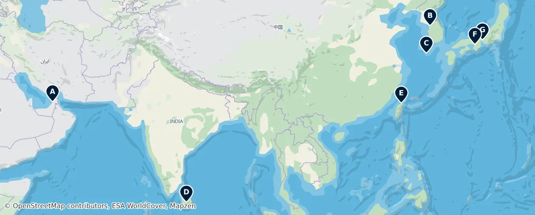 Map of Asia