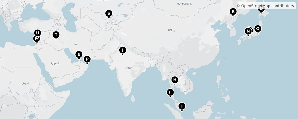 Map of Asia