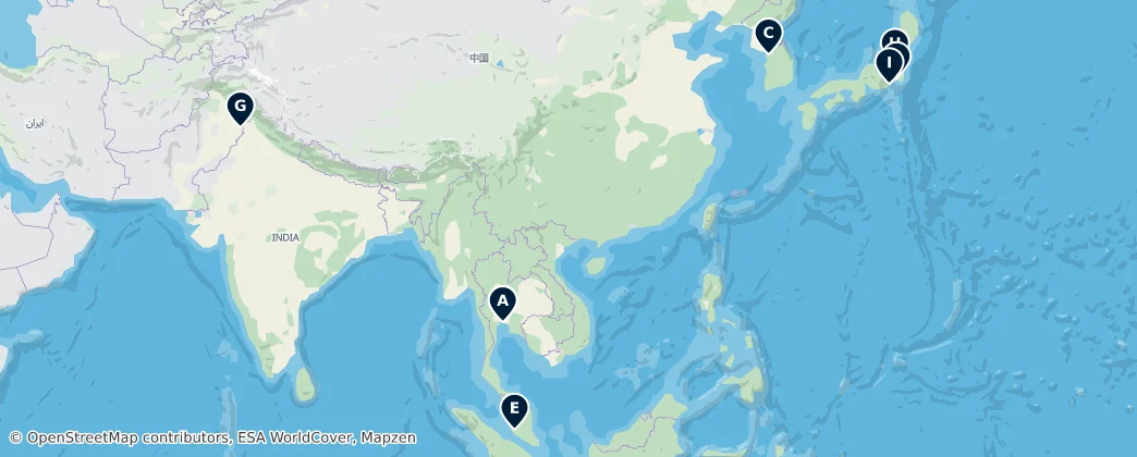 Map of Asia