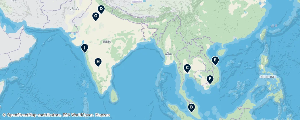 Map of Asia