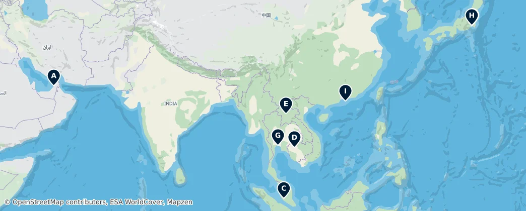 Map of Asia