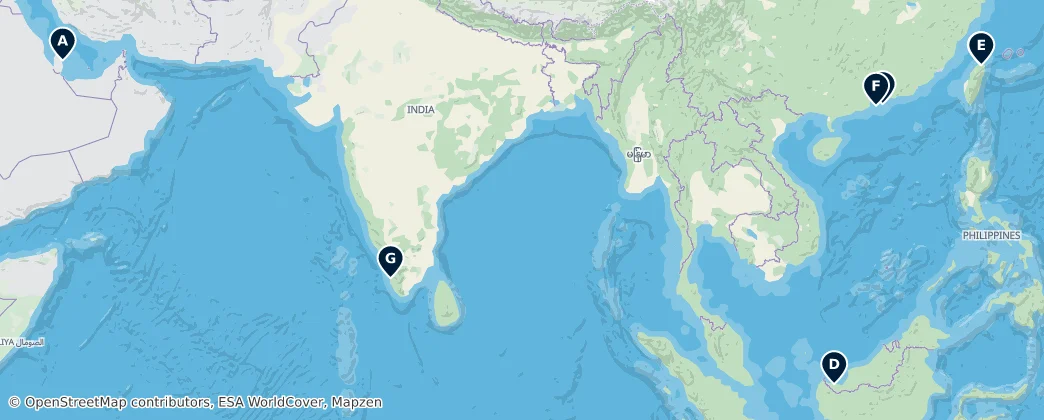 Map of Asia