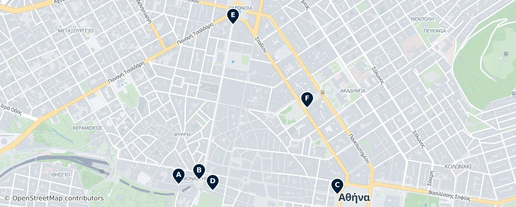 Map of Atenas