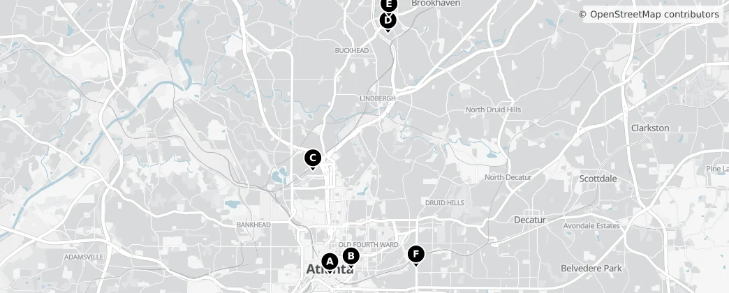 Map of Atlanta