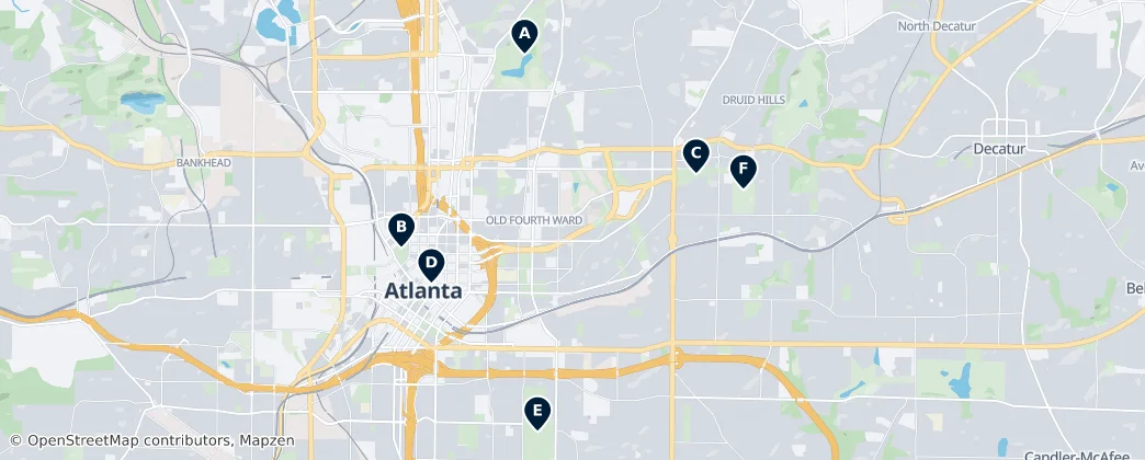 Map of Atlanta