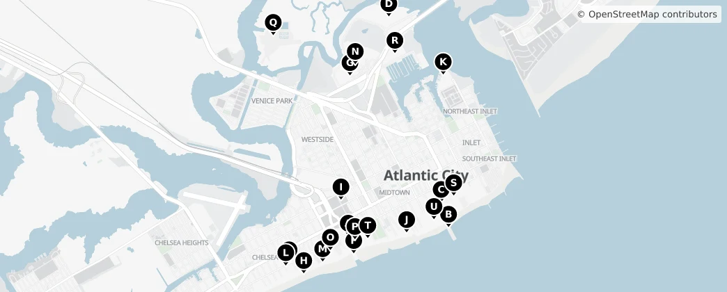 Map of Atlantic City