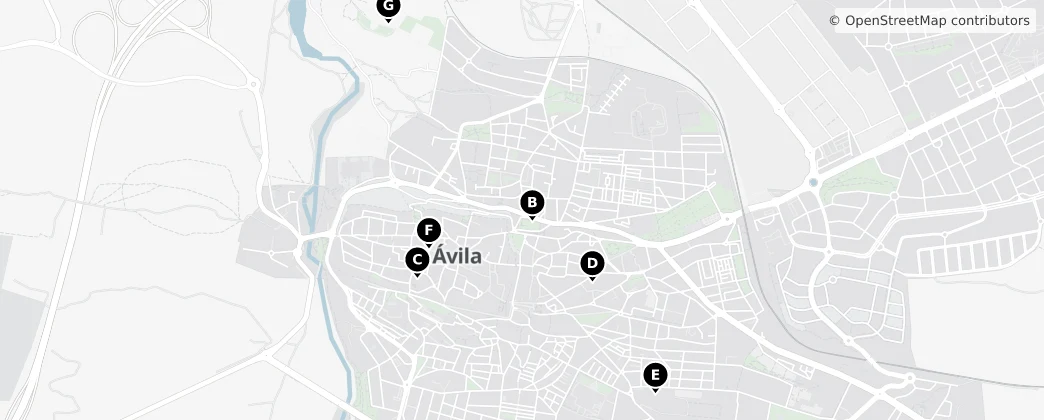 Map of Ávila