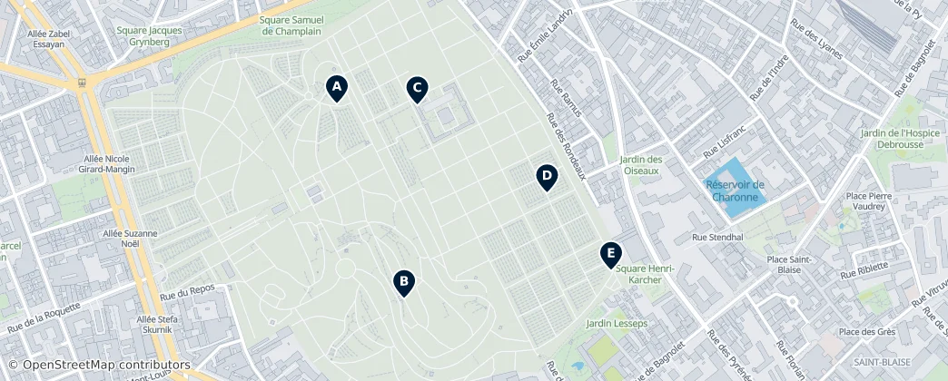 Map of Bagnolet