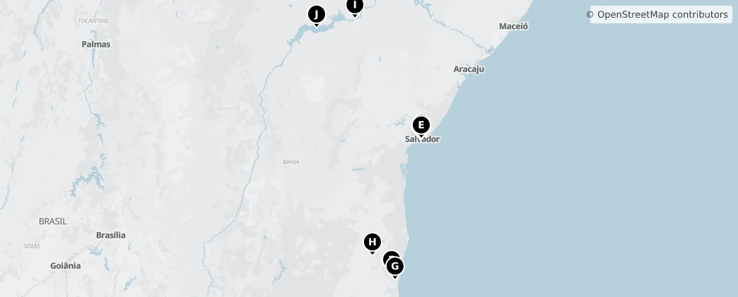 Map of Bahía