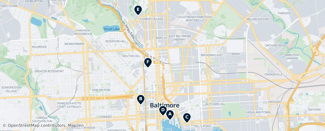 Map of Baltimore