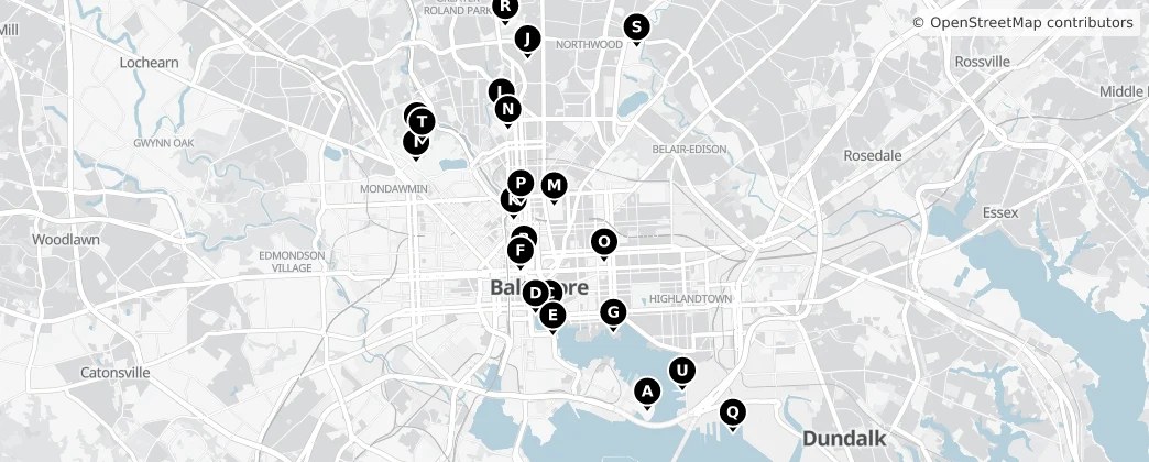 Map of Baltimore