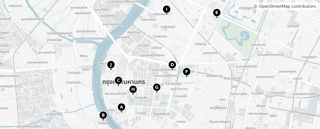 Map of Bangkok